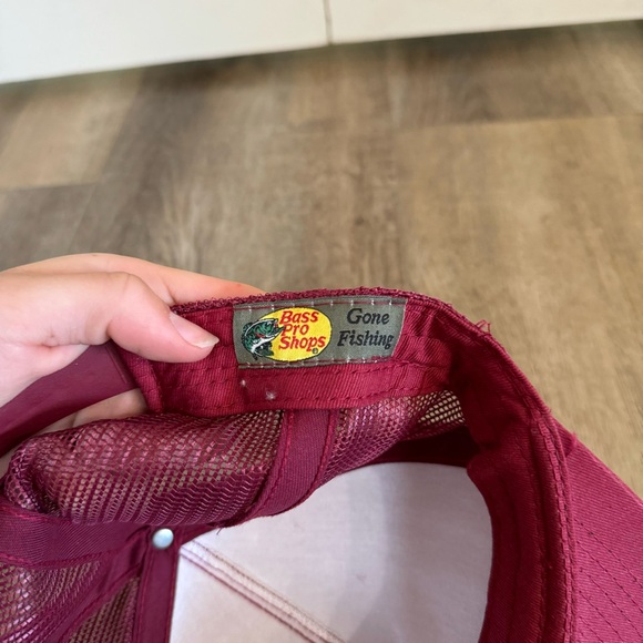 Bass Pro Shop Hat Maroon - Picture 4 of 4